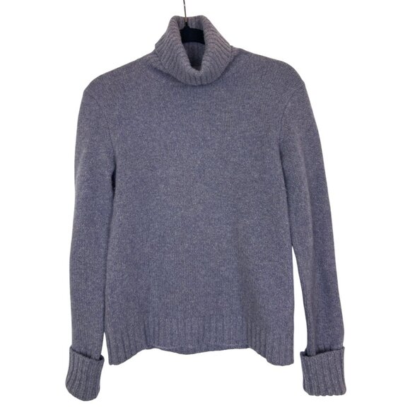 Ralph Lauren Sweaters - Ralph Lauren Women’s S Wool Cashmere Turtleneck Sweater Lavender Ribbed Knit